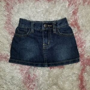 Denim skort